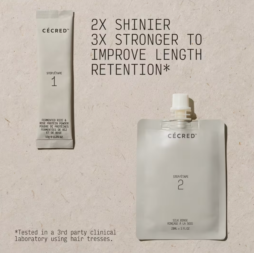 Fermented Rice & Rose Protein Ritual makes hair 3x more resistant to breakage, improving length retention** Fermented Rice & Rose Protein Ritual reveals smooth, silky hair that is 2x shinier**